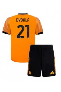 Fotbalové Dres AS Roma Paulo Dybala #21 Dětské Venkovní Oblečení 2025-26 Krátký Rukáv (+ trenýrky)